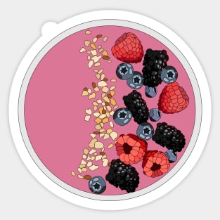 Pink Smoothie Bowl Sticker